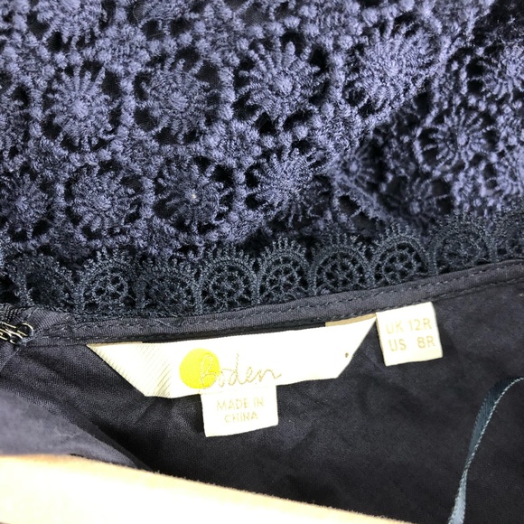 COPY - Boden Julieta Navy Lace Dress Sz 8 - Picture 11 of 11
